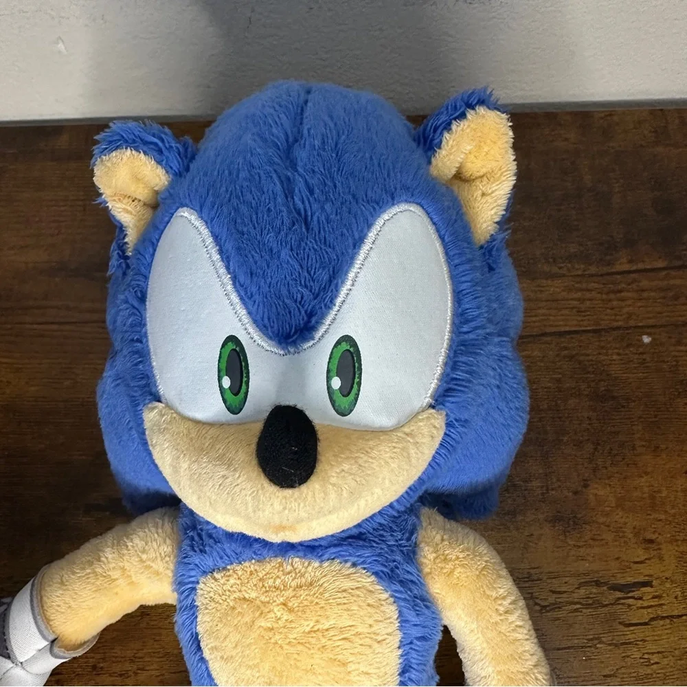 Sonic The Hedgehog Plush Toy Sega Blue Stuffed Animal 12” Character Doll - Picture 4 of 7